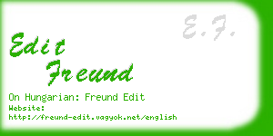 edit freund business card